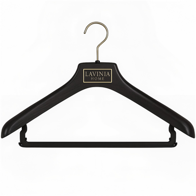 Plaša pleca melna plastmasas uzvalka pakaramais - jūsu apģērba labākais draugs